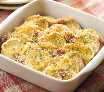 さつまいものアンチョビマヨパン粉焼き