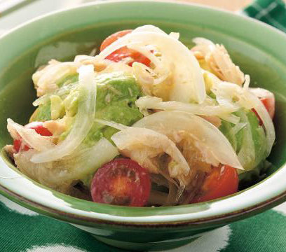 新たまとアボカドのかんたんツナマリネ