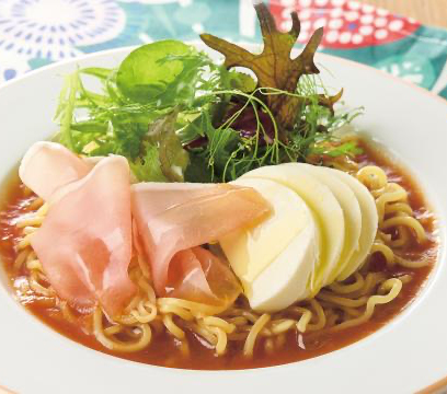 トマトジュースでイタリアン冷し中華