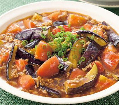 トマト麻婆なす