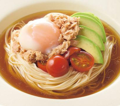 ツナアボカドそうめん