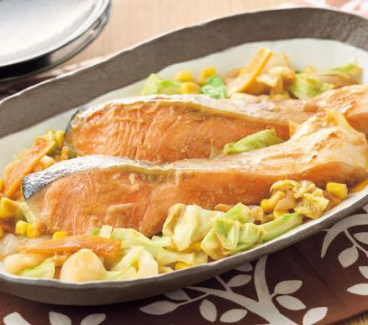 下味冷凍できる秋鮭のちゃんちゃん焼き