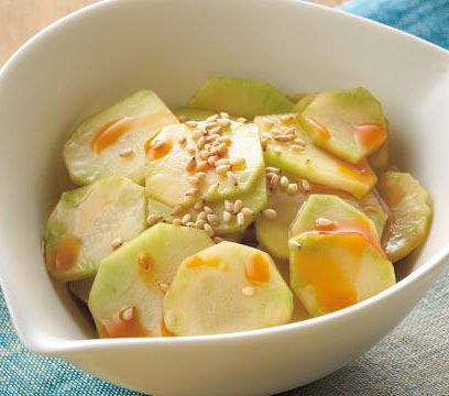 ブロッコリーの茎でザーサイ風