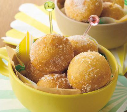 お餅でもちもちドーナツ