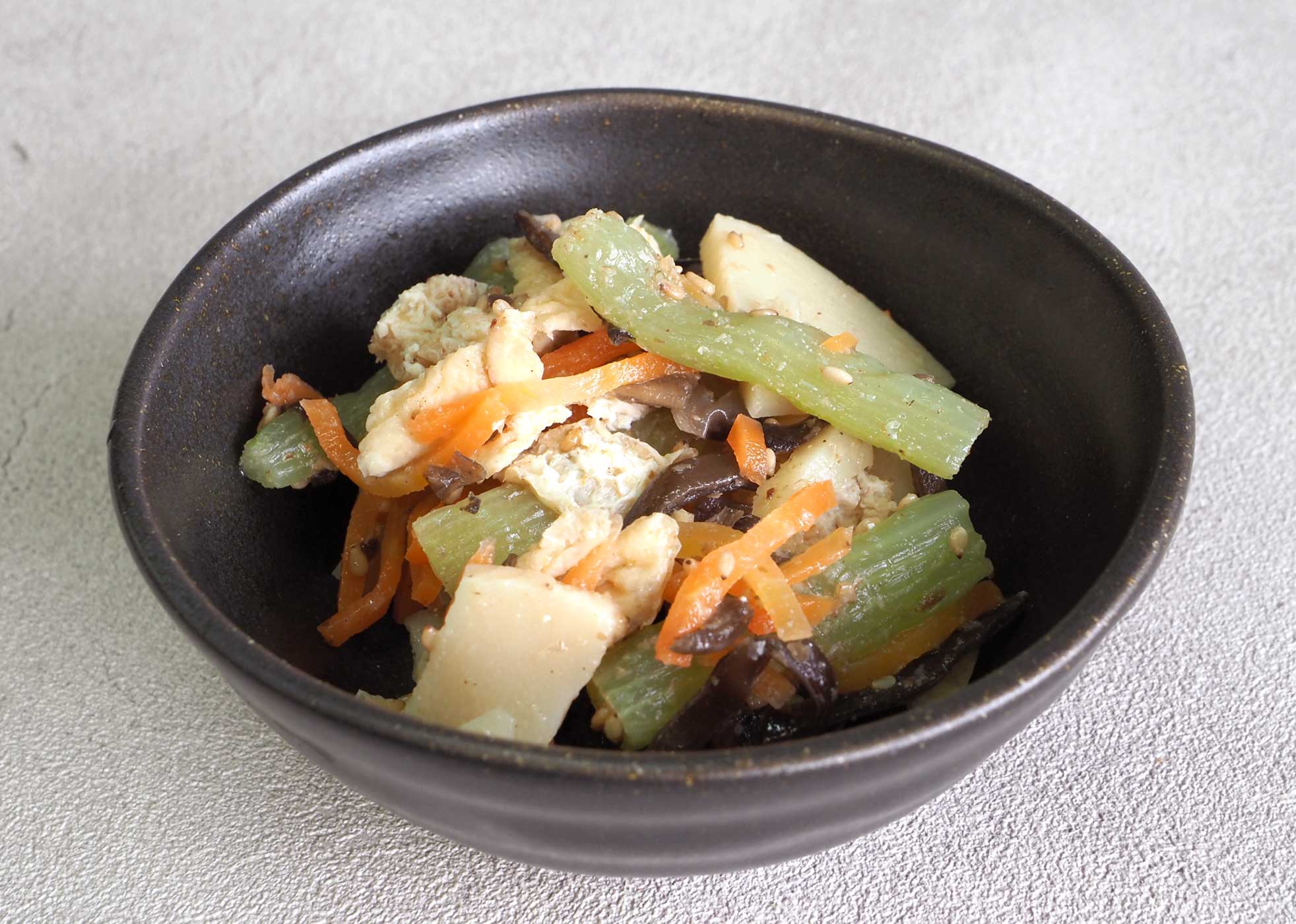 蕗と筍のごま和え