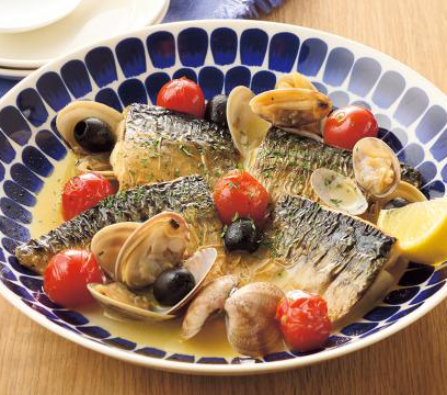 塩さばのアクアパッツァ