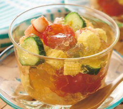 夏野菜とえびのジュレサラダ
