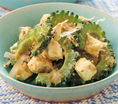 ゴーヤとクリームチーズのおかか和え