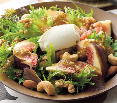 いちじくとクリームチーズのサラダ