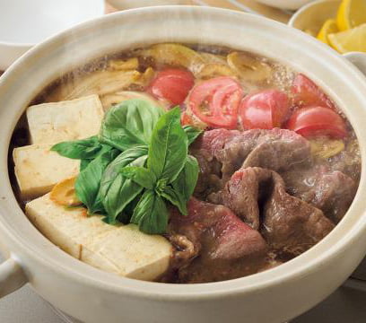 洋風コンソメすき焼き