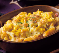 マッシュかぼちゃのミートソースグラタン