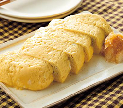 レンジでだし巻き卵